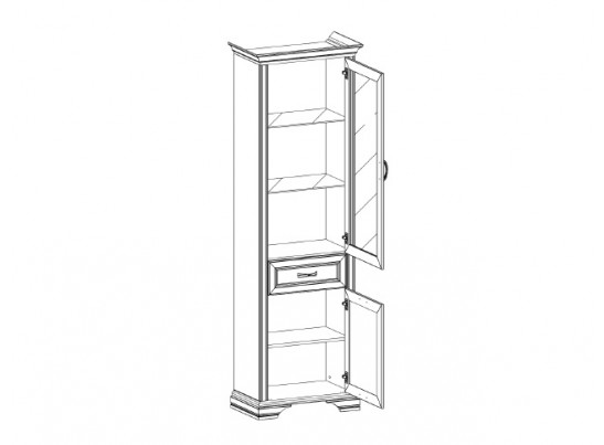 Шкаф с витриной 1V1D1S Монако Шкаф с витриной 1V1D1S Монако