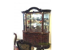 Витрина Роза (орех) 4-х дв.