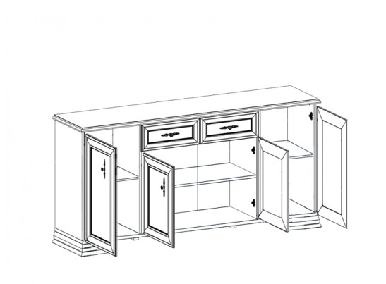 Тумба вместительная S320-KOM4D2S KENTAKI
