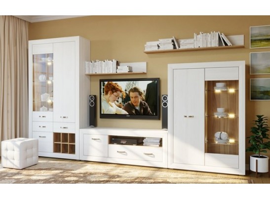 Шкаф 2 отделения B136-SFW/15 MALTA, лиственница сибирская/орех лион