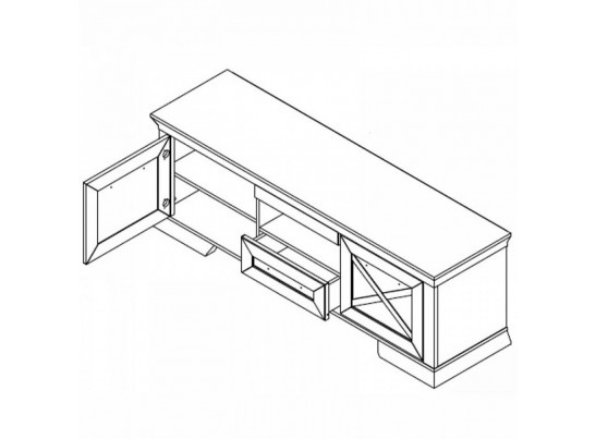 Гостиная MARSELLE, ясень снежный/дуб сонома темный