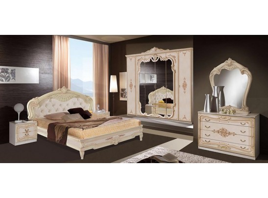 Спальня "Диана" (с 6-и дверным шкафом) беж