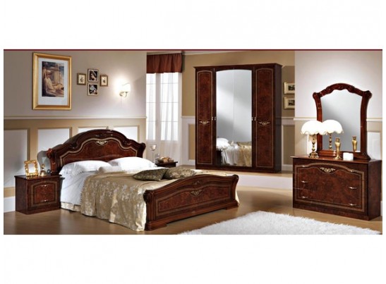 Комод с зеркалом "Ирина" (орех)