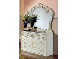 Комод с зеркалом "Роза"(беж.)