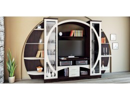 Стенка Ривьера (венге, беленый дуб)