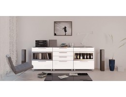 Гостиная Фортуна 8 (белый глянец)