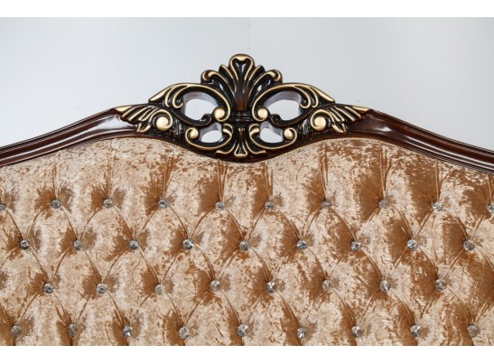 Диван трехместный Эсмеральда, орех (ткань беж)