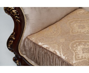 Кресло Эсмеральда, орех (ткань золото)