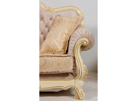 Кресло Илона, крем (ткань золото)