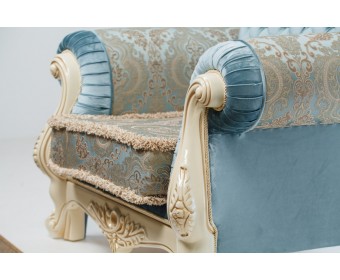 Комплект мягкой мебели Илона, крем (ткань бирюза) 