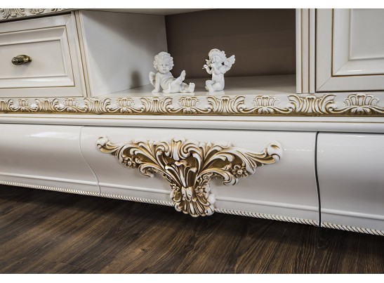 Тумба ТВ Алсу белый глянец