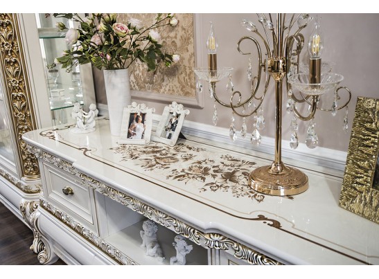 Тумба ТВ Алсу белый глянец