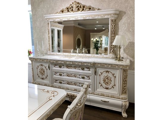 Комод Алсу белый глянец