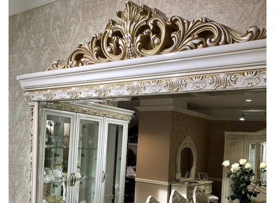 Зеркало Алсу белый глянец