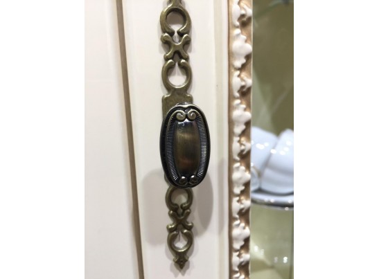 Витрина "Джоконда" левая (крем глянец)