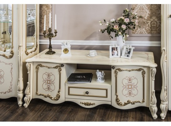 Тумба-ТВ Энрике крем глянец