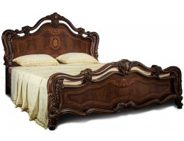 Кровать двуспальная Илона 160 орех караваджо