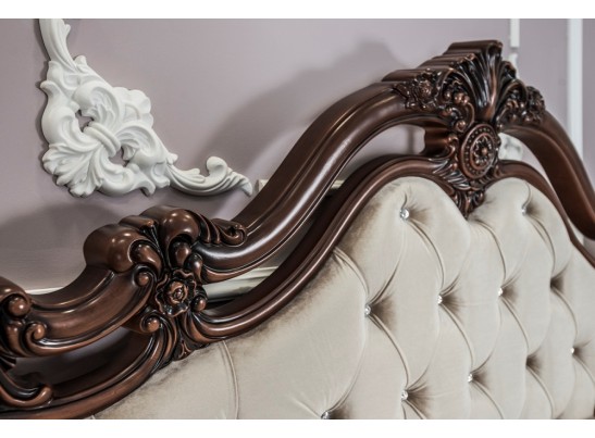 Кровать двуспальная Илона 1.8 караваджо с мягким изголовьем