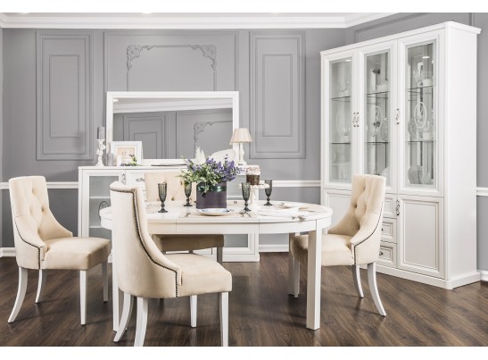 Зеркало для гостиной Мишель, белое