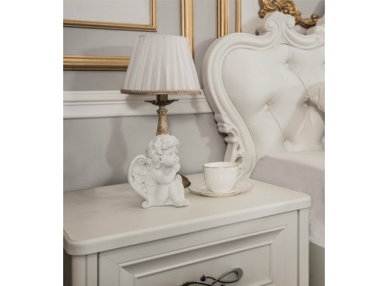 Спальня Мишель с 4-створчатым шкафом, белая