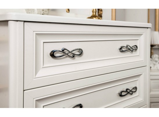 Спальня Мишель с 4-створчатым шкафом, белая