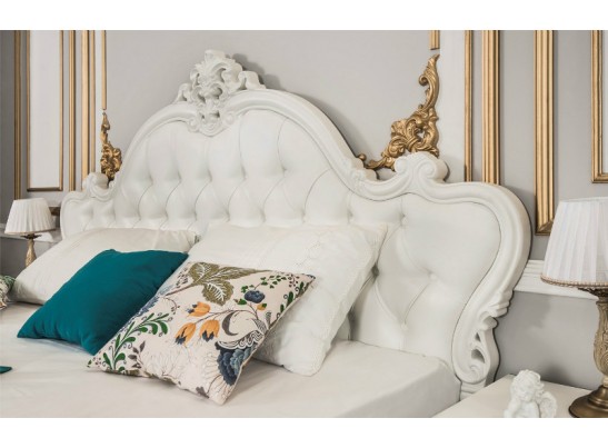 Спальня Мишель с 4-створчатым шкафом, белая