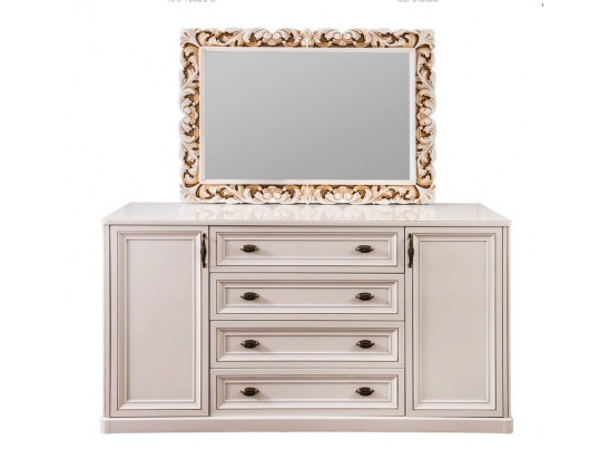 Комод Натали, белый глянец