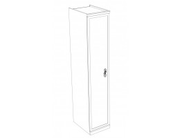 Секция шкаф 1-створчатый Натали, белый Секция шкаф 1-створчатый Натали, белый