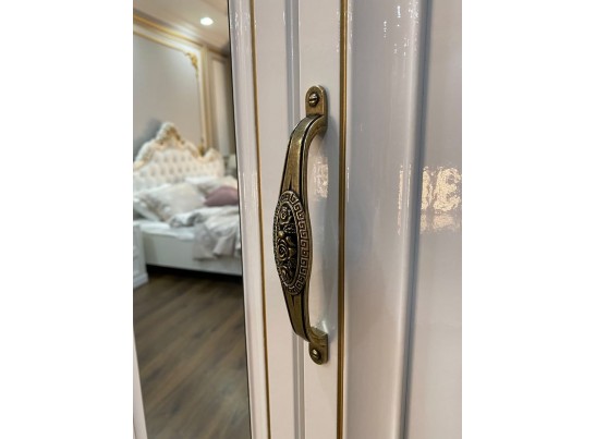 Шкаф 6-створчатый с зеркалами Натали, белый Шкаф 6-створчатый с зеркалами Натали, белый