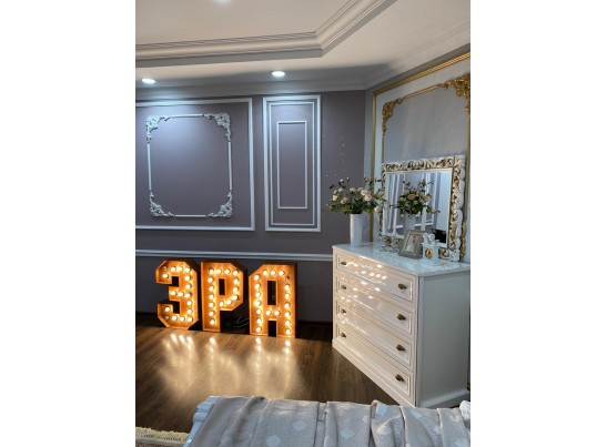 Спальня Натали с 3-створчатым шкафом, белая Спальня Натали с 3-створчатым шкафом, белая