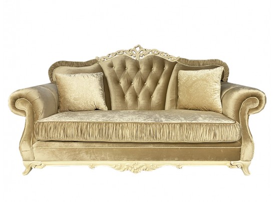 Комплект мягкой мебели Патрисия, серый глянец