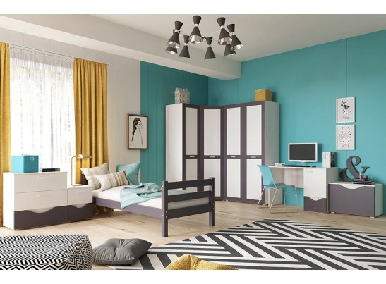 Двухъярусная кровать Соня Вариант 9 (с прямой лестницей)