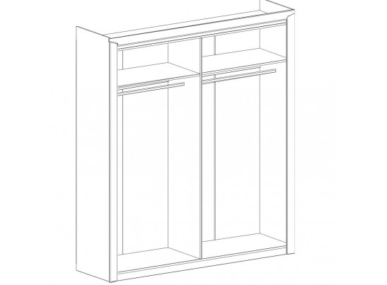 Шкаф 4-х дверный Соренто (дуб бонифаций)