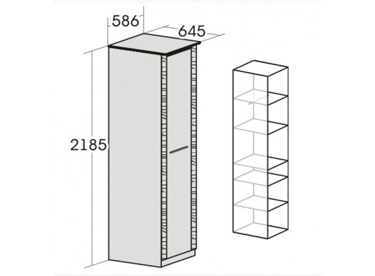 Шкаф 1-дверный для спальни "Элана"
