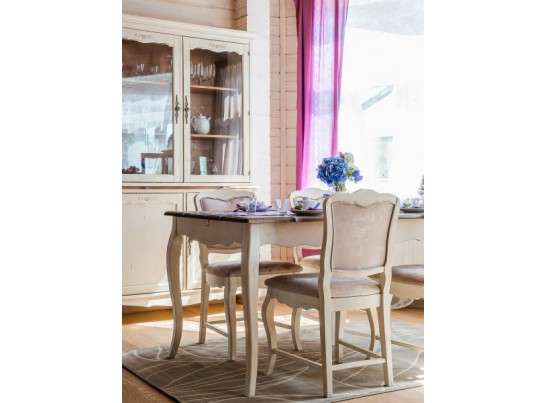 Стул с мягким сиденьем ST9307 (белая карамель)