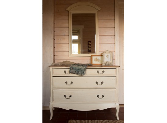 Комод 4 ящика ST9315 (белая карамель)