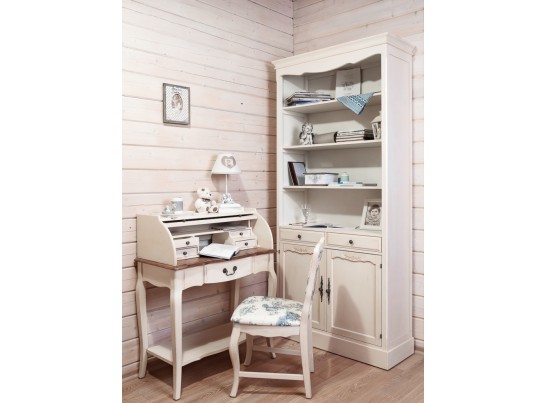 Стеллаж с двумя ящиками и закрытым отделением ST9330 (белая карамель)