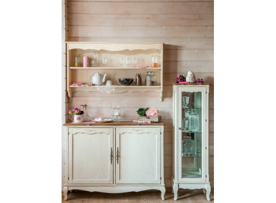 Витрина (низкая) ST9319 (белая карамель)