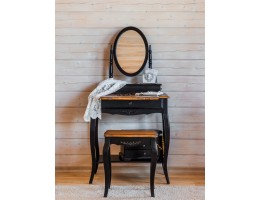 Макияжный столик с зеркалом ST9121N (черный сапфир)