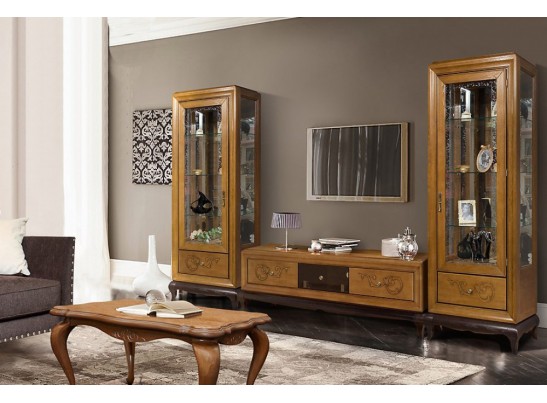 Витрина Соната с декором ММ-284-01