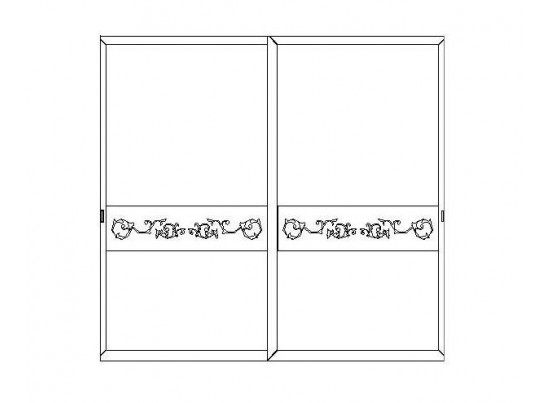 Шкаф для одежды Соната двери слайдеры ММ-283-01/02Р