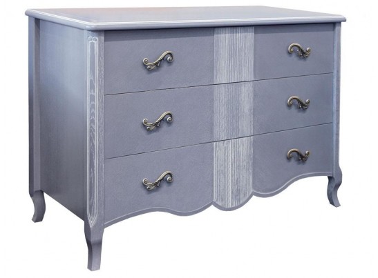 Комод Лаура с шестью ящиками из натурального дерева дуб ММ-267-04