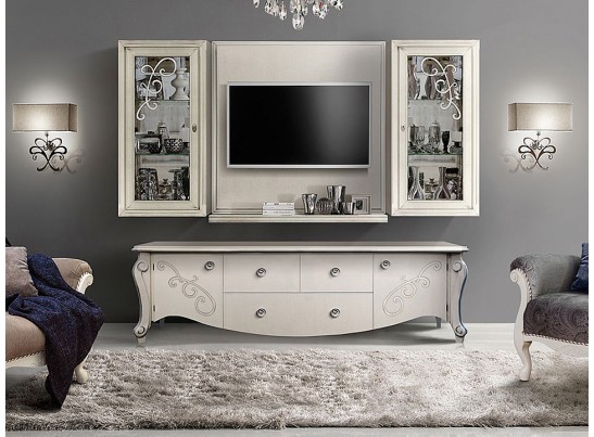 ТВ тумба высокая Луиза ММ-257-05/01 ТВ тумба высокая Луиза ММ-257-05/01