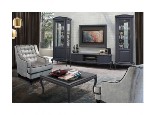 Шкаф с витриной Мокко ММ-306-01