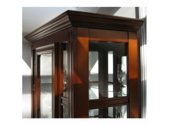 Шкаф с витриной Полонез угловой ММ-174-01У/01