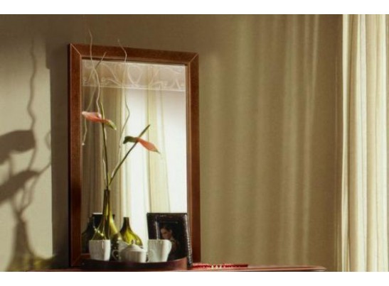 Зеркало Оскар прямоугольное из натурального дерева ММ-216-05