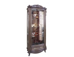 Шкаф с витриной Луи 3 полки ММ-240-01 
