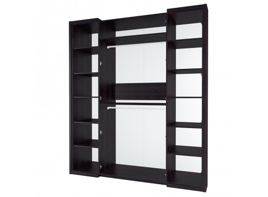 Шкаф четырехдверный Барселона МН-115-04-220, дуб ниагара/белый глянец