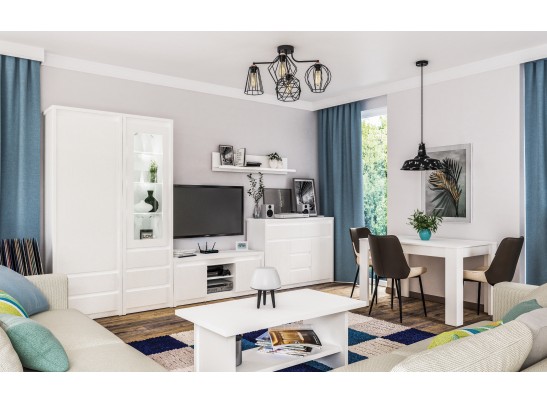 Шкаф-витрина Палермо МН-033-04, белый