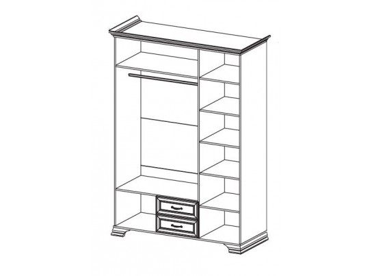 Шкаф для одежды Юнона МН-132-03, белый